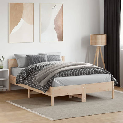 Stella Homewares Bed Frame without Mattress 135x190 cm Solid Wood Pine
