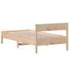 Stella Homewares Bed Frame without Mattress 90x190 cm Solid Wood Pine