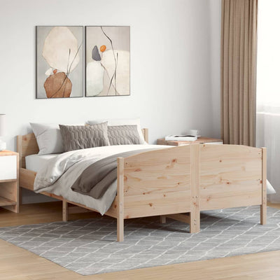 Stella Homewares Bed Frame without Mattress 150x200 cm Solid Wood Pine
