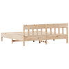 Stella Homewares Bed Frame without Mattress 183x203 cm King Solid Wood Pine