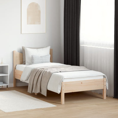 Stella Homewares Bed Frame without Mattress 92x187 cm Single Solid Wood Pine