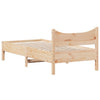Stella Homewares Bed Frame without Mattress 90x190 cm Solid Wood Pine