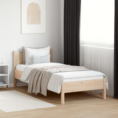 Stella Homewares Bed Frame without Mattress 90x190 cm Solid Wood Pine