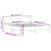 Stella Homewares Bed Frame without Mattress 183x203 cm King Solid Wood Pine