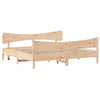 Stella Homewares Bed Frame without Mattress 183x203 cm King Solid Wood Pine