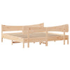 Stella Homewares Bed Frame without Mattress 183x203 cm King Solid Wood Pine