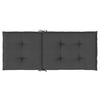 Stella Homewares Highback Chair Cushions 4 pcs Melange Anthracite 120x50x4 cm Fabric