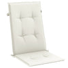 Stella Homewares Highback Chair Cushions 4 pcs Melange Cream 120x50x4 cm Fabric