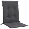 Stella Homewares Lowback Chair Cushions 4 pcs Melange Anthracite 100x50x4 cm Fabric