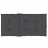 Stella Homewares Lowback Chair Cushions 4 pcs Melange Anthracite 100x50x4 cm Fabric