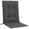 Stella Homewares Lowback Chair Cushions 6 pcs Melange Anthracite 100x50x4 cm Fabric