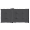 Stella Homewares Lowback Chair Cushions 6 pcs Melange Anthracite 100x50x4 cm Fabric