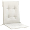 Stella Homewares Lowback Chair Cushions 4 pcs Melange Cream 100x50x4 cm Fabric