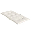 Stella Homewares Lowback Chair Cushions 4 pcs Melange Cream 100x50x4 cm Fabric
