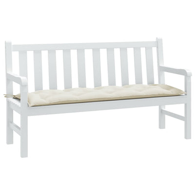 Stella Homewares Garden Bench Cushion Melange Cream 150x50x7 cm Fabric