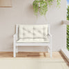 Stella Homewares Garden Bench Cushions 2 pcs Melange Cream 100x50x7 cm Fabric
