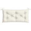 Stella Homewares Garden Bench Cushions 2 pcs Melange Cream 100x50x7 cm Fabric