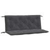 Stella Homewares Garden Bench Cushions 2 pcs Melange Anthracite 120x50x7 cm Fabric