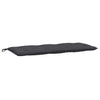Stella Homewares Garden Bench Cushions 2 pcs Melange Anthracite 120x50x7 cm Fabric
