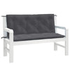 Stella Homewares Garden Bench Cushions 2 pcs Melange Anthracite 120x50x7 cm Fabric