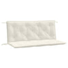 Stella Homewares Garden Bench Cushions 2 pcs Melange Cream 120x50x7 cm Fabric