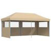 Stella Homewares Foldable Party Tent Pop-Up with 3 Sidewalls Beige