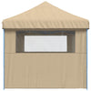 Stella Homewares Foldable Party Tent Pop-Up with 3 Sidewalls Beige