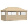 Stella Homewares Foldable Party Tent Pop-Up with 3 Sidewalls Beige