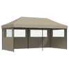 Stella Homewares Foldable Party Tent Pop-Up with 3 Sidewalls Taupe