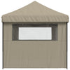 Stella Homewares Foldable Party Tent Pop-Up with 3 Sidewalls Taupe