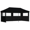 Stella Homewares Foldable Party Tent Pop-Up with 3 Sidewalls Black
