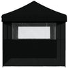 Stella Homewares Foldable Party Tent Pop-Up with 3 Sidewalls Black