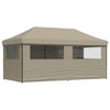 Stella Homewares Foldable Party Tent Pop-Up with 4 Sidewalls Taupe