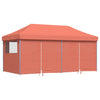 Stella Homewares Foldable Party Tent Pop-Up with 4 Sidewalls Terracotta
