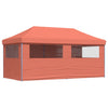 Stella Homewares Foldable Party Tent Pop-Up with 4 Sidewalls Terracotta