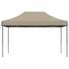 Stella Homewares Foldable Party Tent Pop-Up Taupe 440x292x315 cm