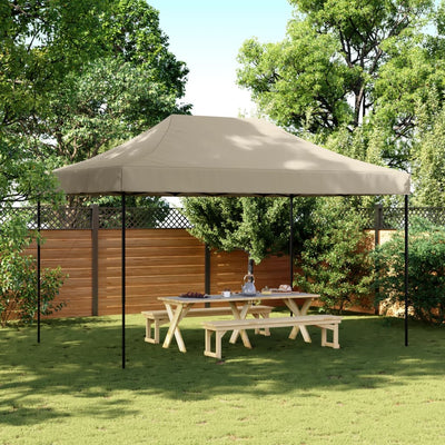 Stella Homewares Foldable Party Tent Pop-Up Taupe 440x292x315 cm