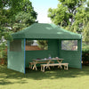 Stella Homewares Foldable Party Tent Pop-Up with 3 Sidewalls Green