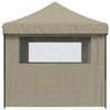 Stella Homewares Foldable Party Tent Pop-Up with 3 Sidewalls Taupe