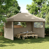 Stella Homewares Foldable Party Tent Pop-Up with 3 Sidewalls Taupe