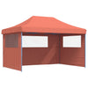 Stella Homewares Foldable Party Tent Pop-Up with 3 Sidewalls Terracotta
