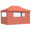 Stella Homewares Foldable Party Tent Pop-Up with 3 Sidewalls Terracotta