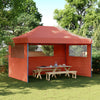 Stella Homewares Foldable Party Tent Pop-Up with 3 Sidewalls Terracotta