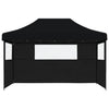 Stella Homewares Foldable Party Tent Pop-Up with 3 Sidewalls Black