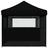 Stella Homewares Foldable Party Tent Pop-Up with 3 Sidewalls Black