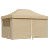 Stella Homewares Foldable Party Tent Pop-Up with 4 Sidewalls Beige