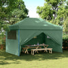 Stella Homewares Foldable Party Tent Pop-Up with 4 Sidewalls Green