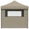 Stella Homewares Foldable Party Tent Pop-Up with 4 Sidewalls Taupe