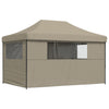 Stella Homewares Foldable Party Tent Pop-Up with 4 Sidewalls Taupe