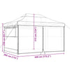 Stella Homewares Foldable Party Tent Pop-Up with 4 Sidewalls Taupe